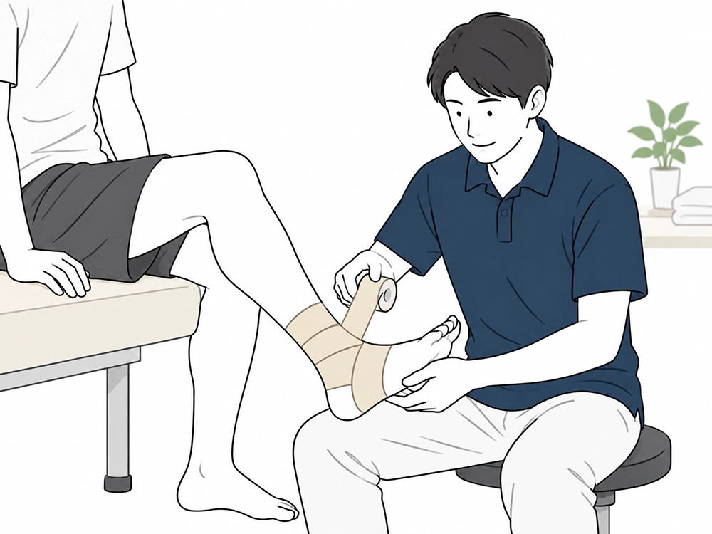 テーピング施術のイメージ